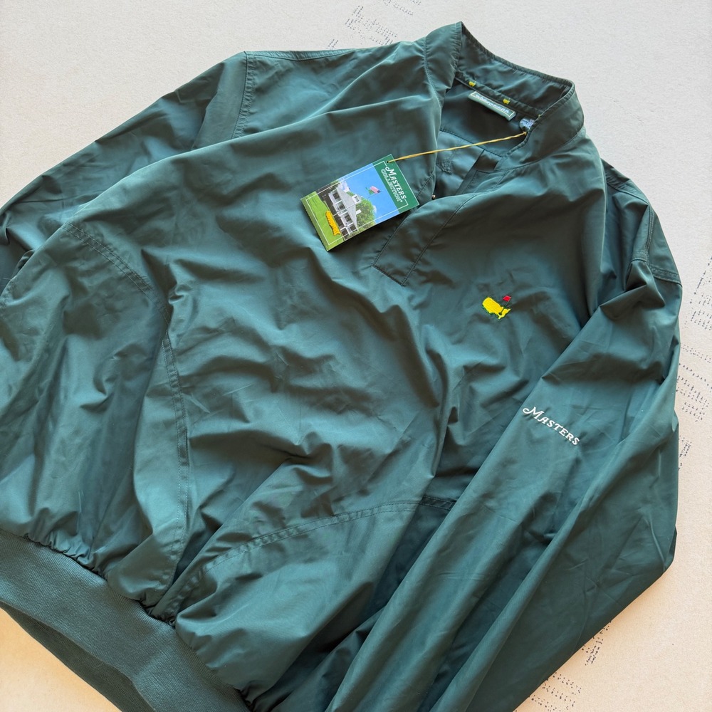 Vintage Masters Collection T-shirt Windbreaker Pullover Green Large NWT